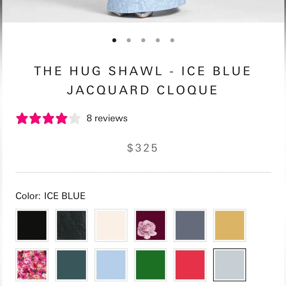 Sachin + Babi “The Hug Shawl” in Ice Blue 🧊🧊🧊 - Picture 4 of 10